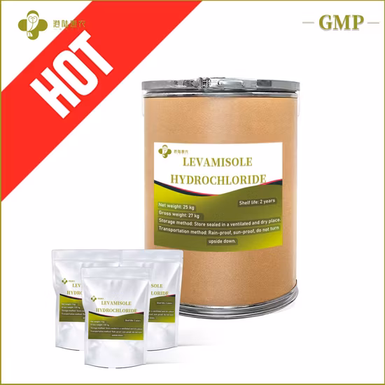Medicamento antiparasitario clorhidrato de levamisol CAS: 16595